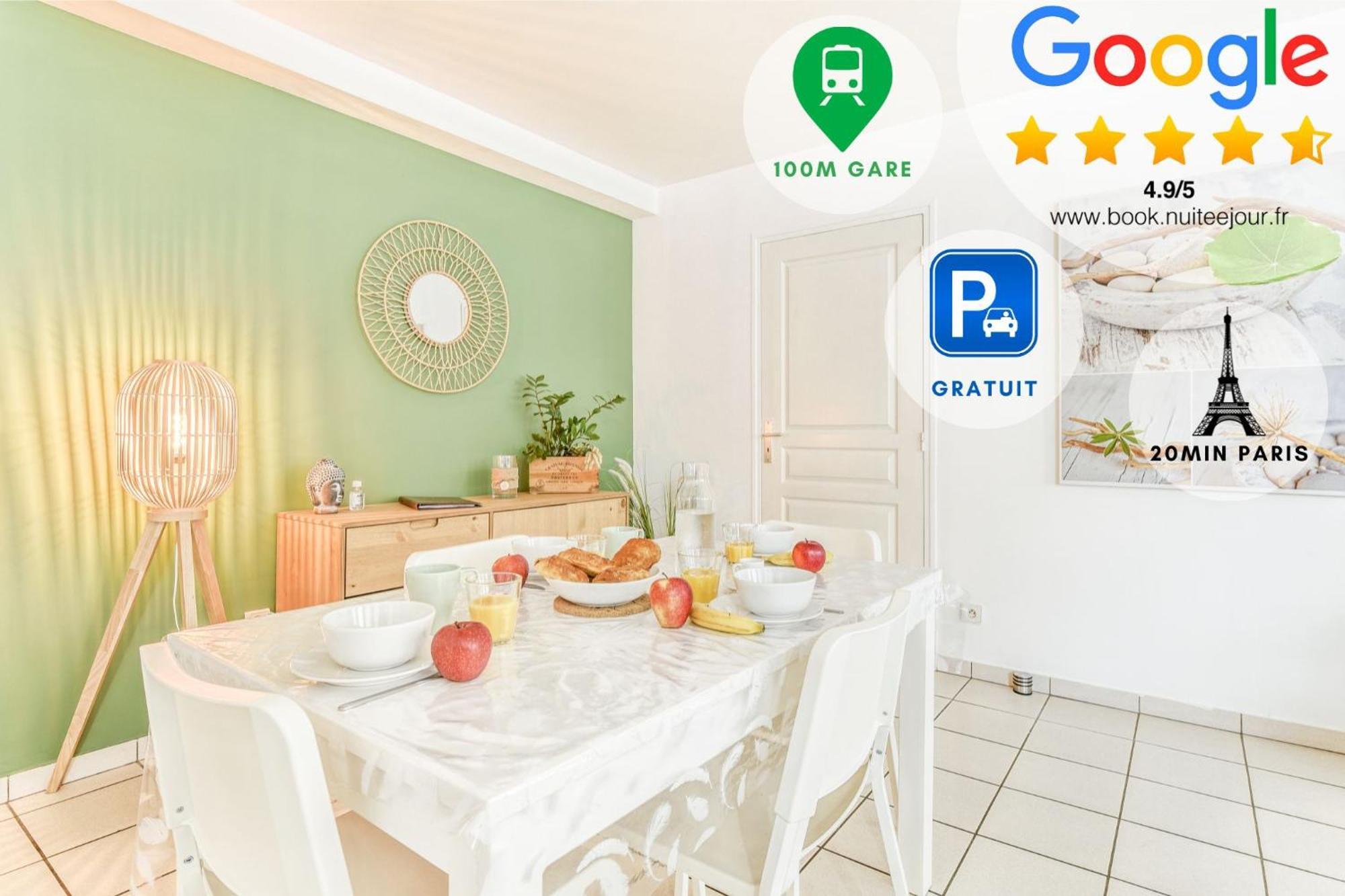 Versailles Cyr L'ecole - Gare Sncf A 100m Et Parking Prive Apartment *